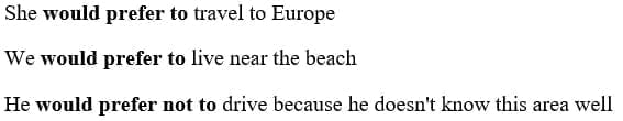Would rather (NOT) + to-verb