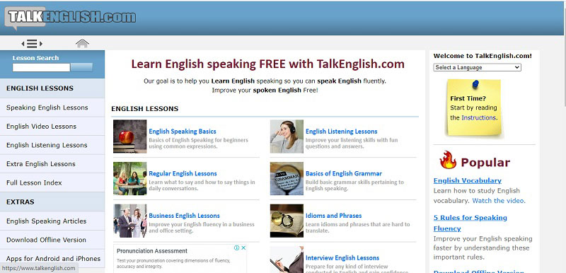 hoc tieng anh online talk