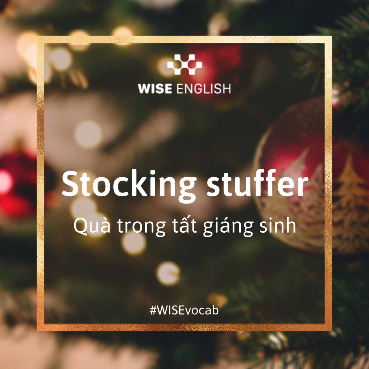 Idioms Giáng Sinh - Quà trong tất Giáng Sinh
