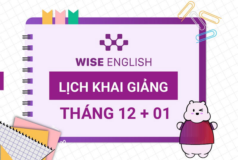 lịch khai giảng tháng 12 tháng 1 TVD