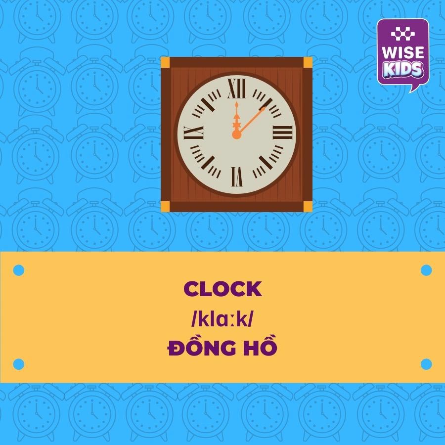 tu vung do vat clock