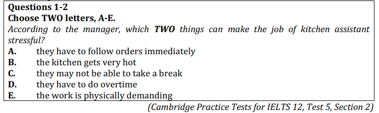 DẠNG ĐỀ LIST SELECTION