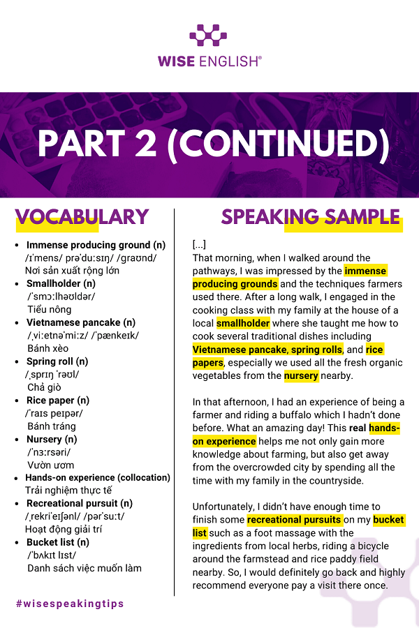 IELTS-Speaking-Sample-Part 2