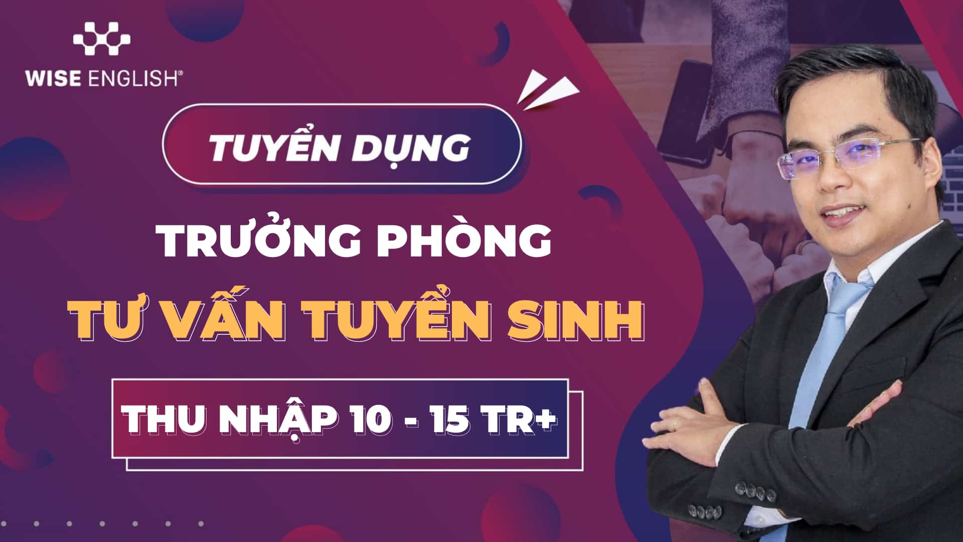 Trưởng phòng tư vấn tuyển sinh