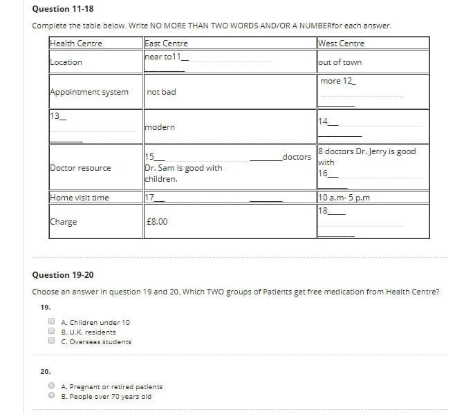 Phần thi IELTS Academic Listening