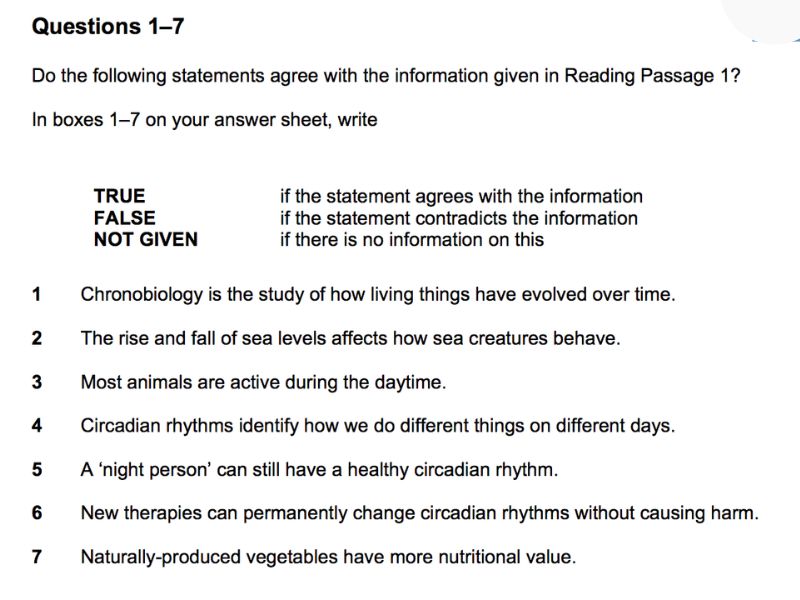 Tổng hợp đề thi IELTS Reading kèm đáp án chi tiết 2 True/False/Not Given