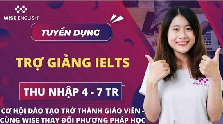Tuyển dụng trợ giảng IELTS