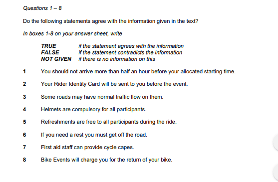 Information identification questions
