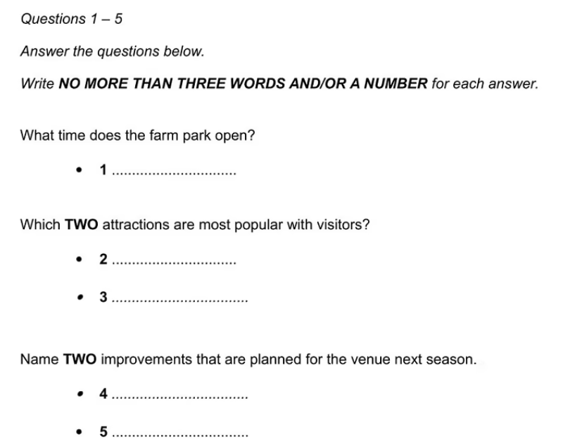 short-answer questions