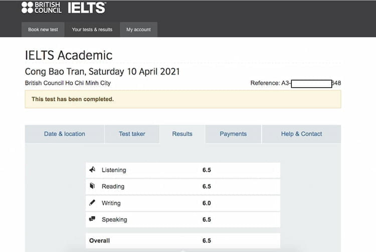 HƯỚNG DẪN CÁCH TRA ĐIỂM IELTS 2023 ONLINE ĐƠN GIẢN CHI TIẾT NHẤT 4 tra-diem-ielts