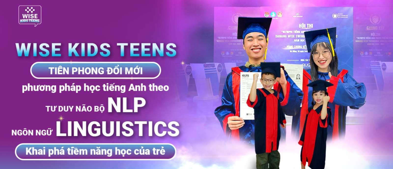 Top 7 trung tâm tiếng Anh trẻ em tại Hội An chất lượng 1 WISE Kids Teens - Khai phá tiềm năng tiếng Anh cho bé với phương pháp NLP