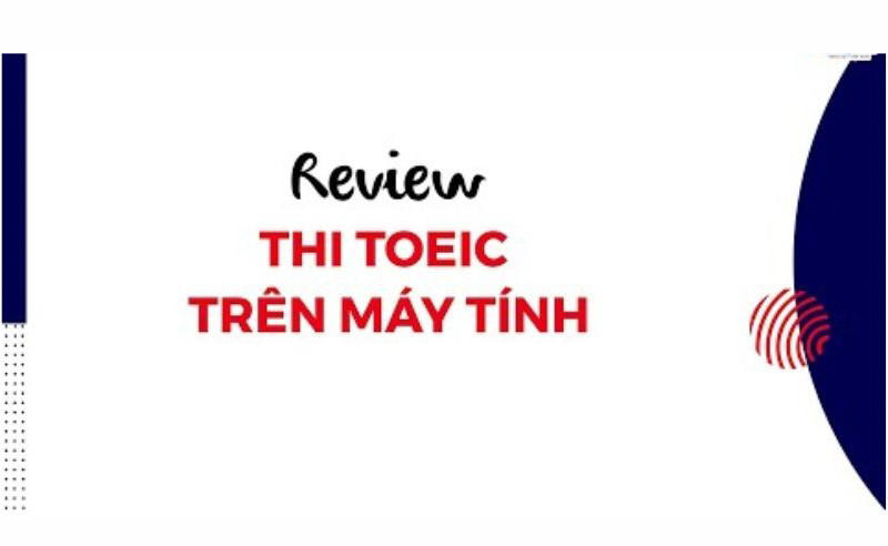 Thi toeic trên máy tính
