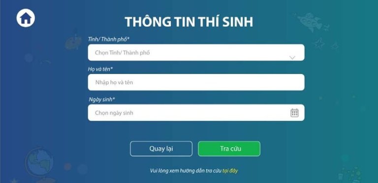 Thông tin thí sinh thi TOEIC