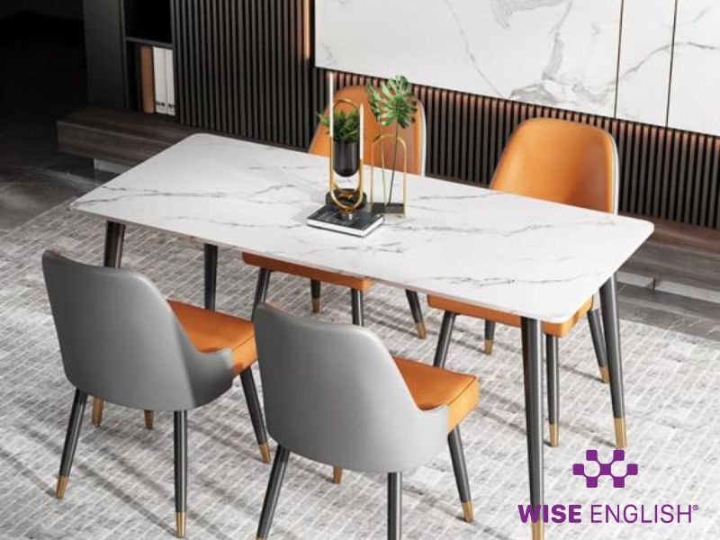 Top 8 chủ đề học tiếng Anh qua các đồ vật phổ biến nhất 5 Từ vựng tiếng Anh về các đồ vật trong phòng ăn