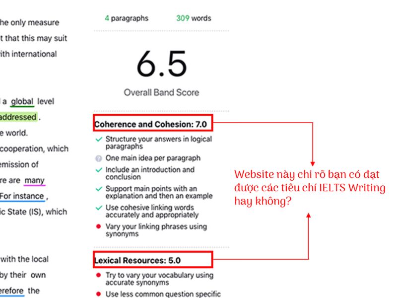 Chấm Writing tại IELTS 6 to 9