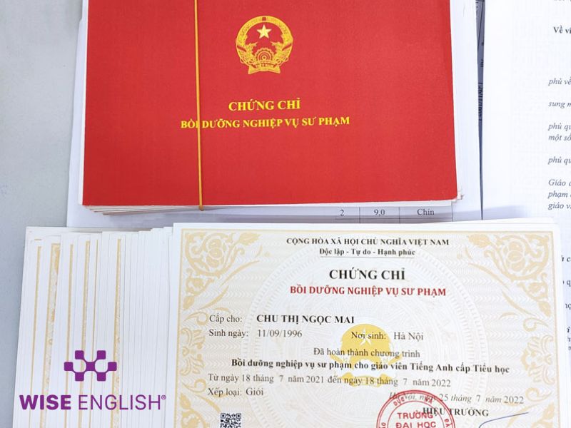 Nghiệp vụ sư phạm tiếng Anh là gì? Tất tần tật những điều cần biết 3 Chứng chỉ nghiệp vụ sư phạm tiếng Anh