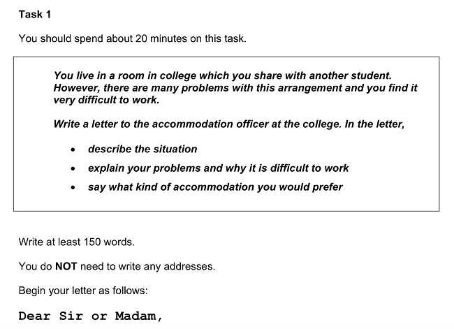 Tất tần tật về IELTS General Training mà bạn nên biết 5 Writing IELTS Task 1