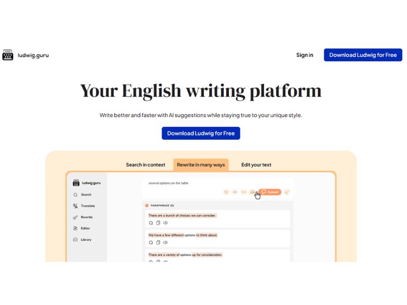 15 website luyện Writing hữu ích giúp bạn nâng band IELTS nhanh chóng 9 Ludwig.guru