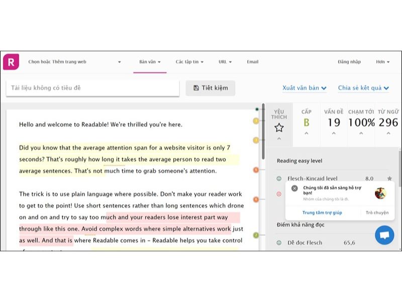 15 website luyện Writing hữu ích giúp bạn nâng band IELTS nhanh chóng 12 Readability-Score