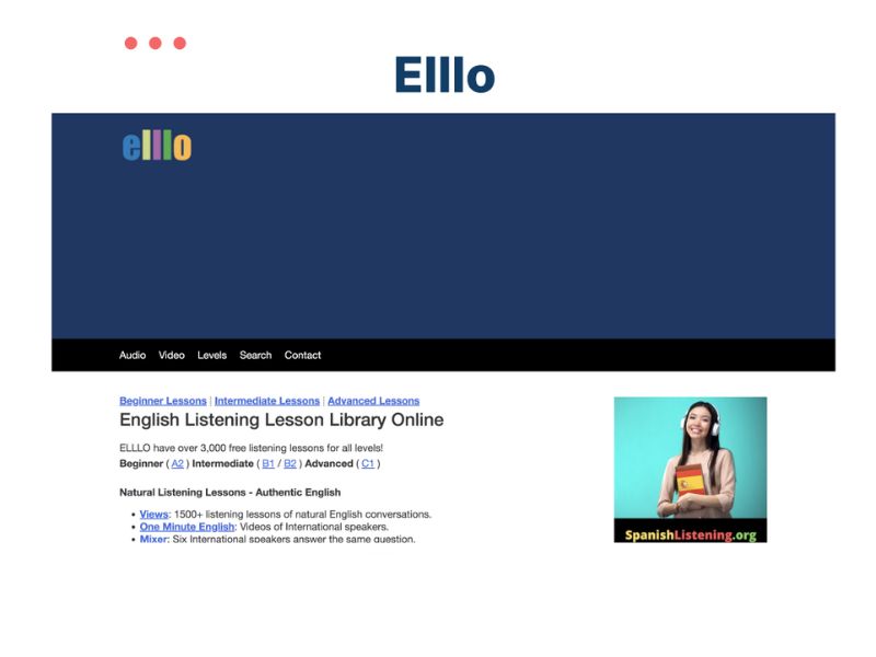 Top 20+ Website luyện Listening cực hiệu quả cho người mới bắt đầu 15 Elllo