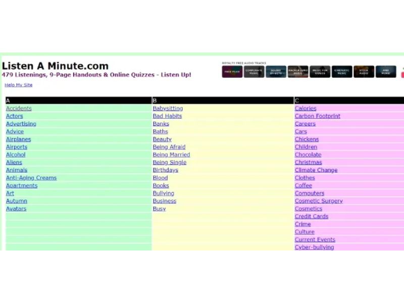 Top 20+ Website luyện Listening cực hiệu quả cho người mới bắt đầu 12 Listen a minute