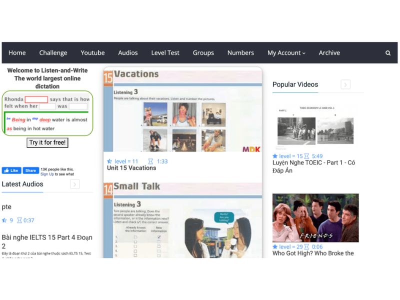 Top 20+ Website luyện Listening cực hiệu quả cho người mới bắt đầu 16 Listen and Write