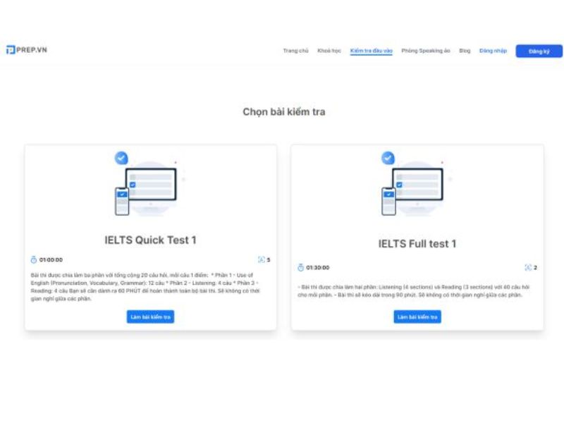 Top 6 website cung cấp đề thi thử IELTS Online miễn phí 2024 7 PREP VN