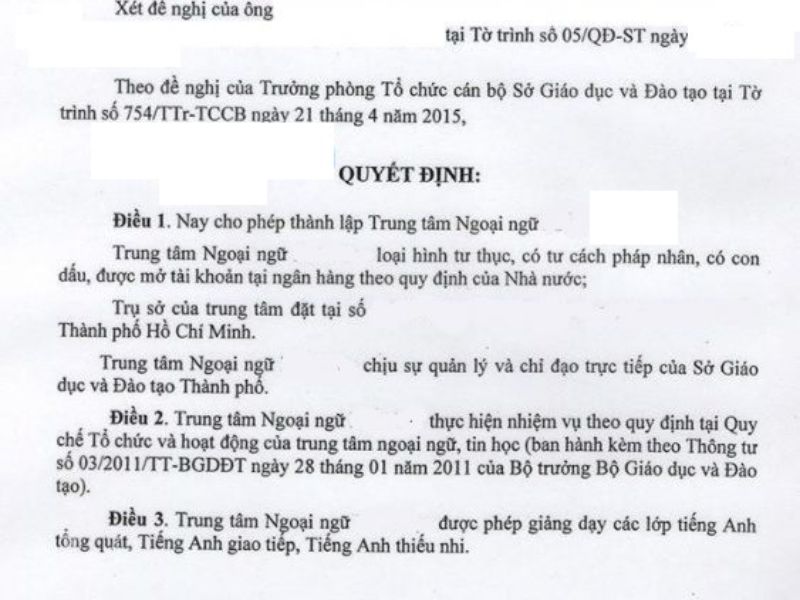 Quy trình gia hạn giấy phép trung tâm ngoại ngữ mới nhất 2025 2 gia han giay phep trung tam ngoai ngu