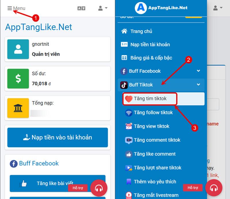 Mua Tim Tiktok UY TÍN - GIÁ RẺ tại AppTangLike.NET 7 Truy cập trang "Tăng tim tiktok"