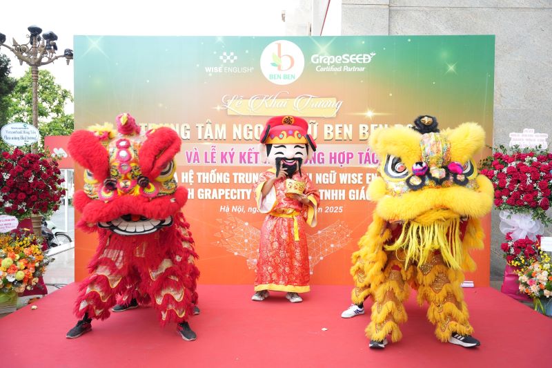 CHÚC MỪNG TRUNG TÂM NGOẠI NGỮ BEN BEN B&B - ĐỐI TÁC NHẬN CHUYỂN GIAO GIÁO TRÌNH, GIÁO ÁN, QUY TRÌNH VÀ HỆ THỐNG TỪ HỆ THỐNG TRUNG TÂM ANH NGỮ WISE ENGLISH KHAI TRƯƠNG HỒNG PHÁT