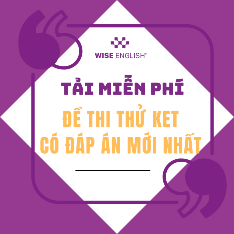 đề thi thử KET có đáp án