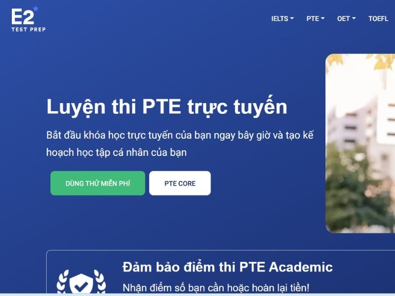 Top 8 phần mềm luyện thi PTE miễn phí mới nhất 2025 2 Phần mềm luyện thi PTE e2language