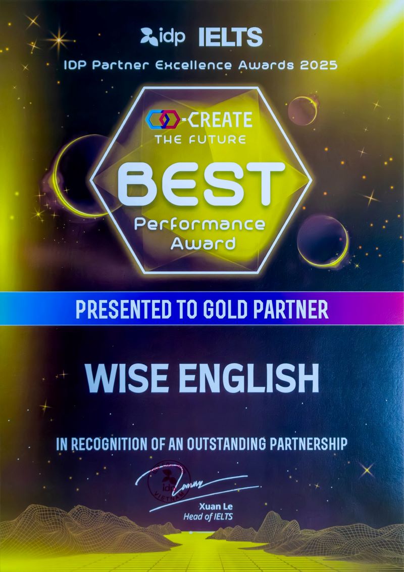 wise english doi tac vang ielts idp