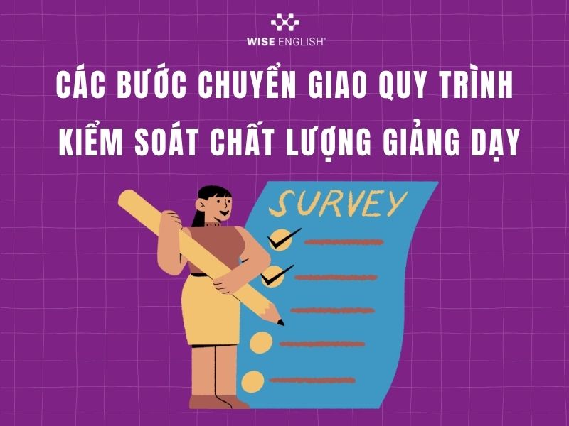 Chuyển giao quy trình kiểm soát chất lượng giảng dạy trung tâm tiếng Anh 2 Các bước chuyển giao quy trình kiểm soát chất lượng giảng dạy