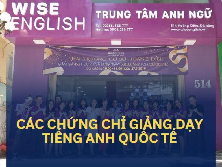 Các chứng chỉ giảng dạy tiếng anh quốc tế
