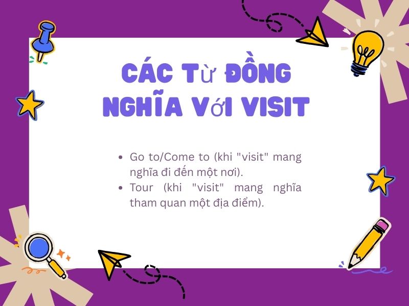 Các từ đồng nghĩa với visit