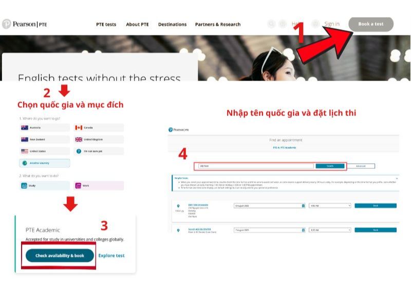 Hướng Dẫn Cách Đăng Ký Thi PTE Mới Nhất 2025: Nhanh Gọn, Chuẩn Xác 1 Cách đăng ký thi PTE trên Pearson