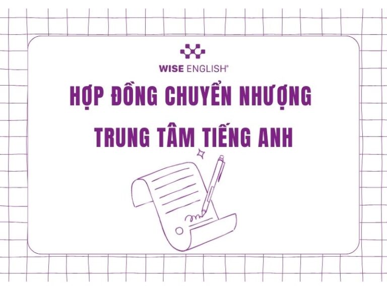 Hợp đồng chuyển nhượng trung tâm tiếng Anh