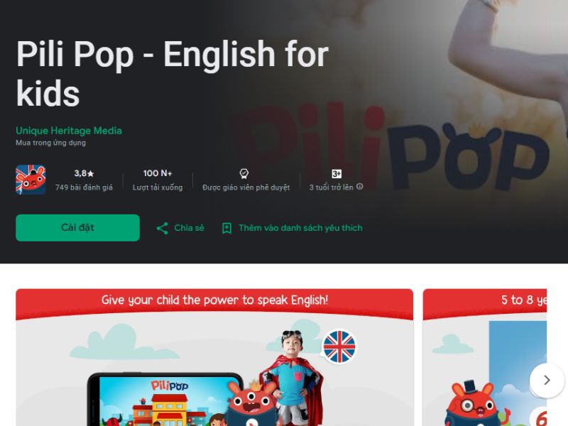 pili pop english for kids
