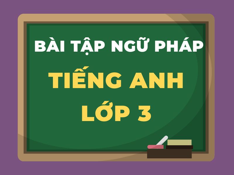 Bài tập ngữ pháp tiếng Anh lớp 3