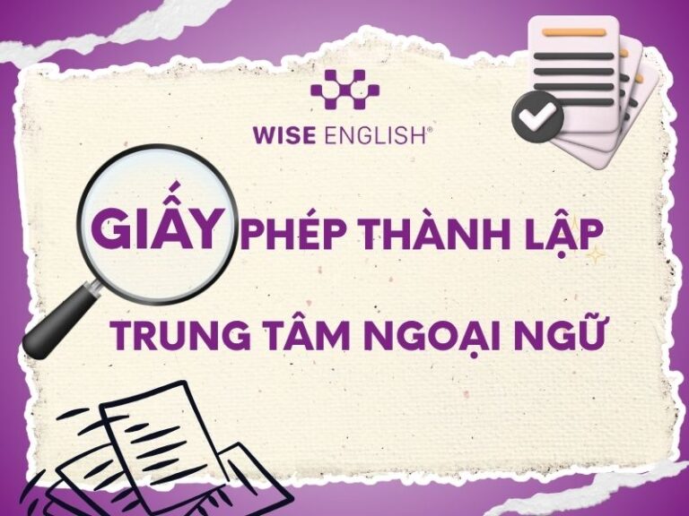Giấy phép thành lập trung tâm ngoại ngữ
