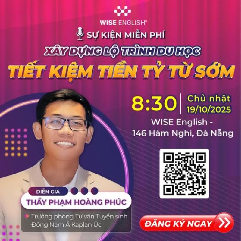 Sự kiện miễn phí xây dụng lộ trình du học