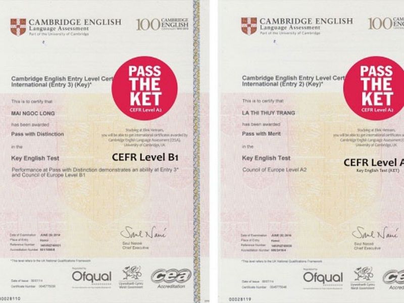 Cấu trúc đề thi PET