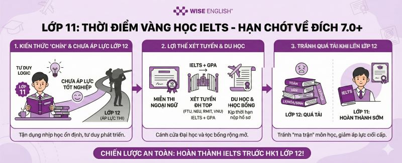 V&igrave; sao học sinh lớp 11 n&ecirc;n học IELTS
