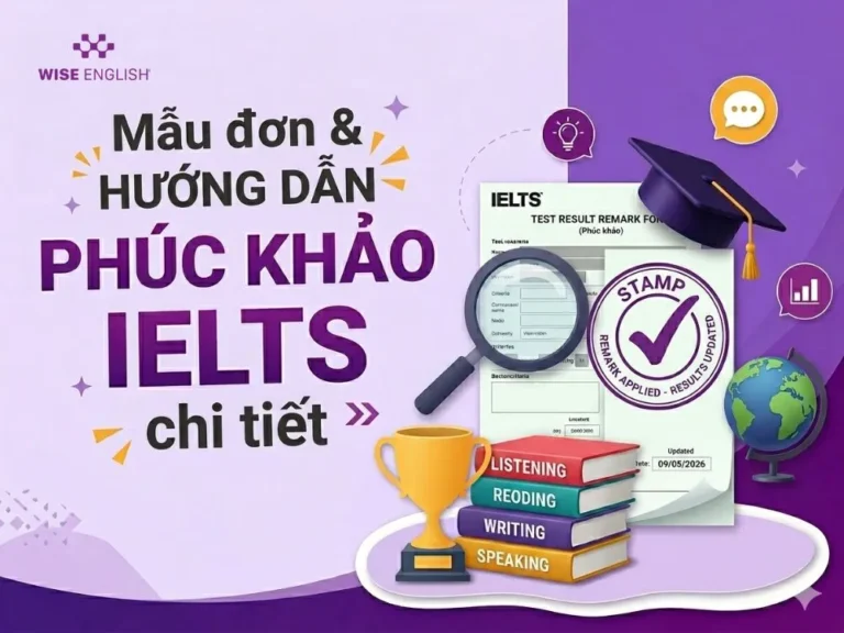 Mẫu đơn & hướng dẫn phúc khảo IELTS