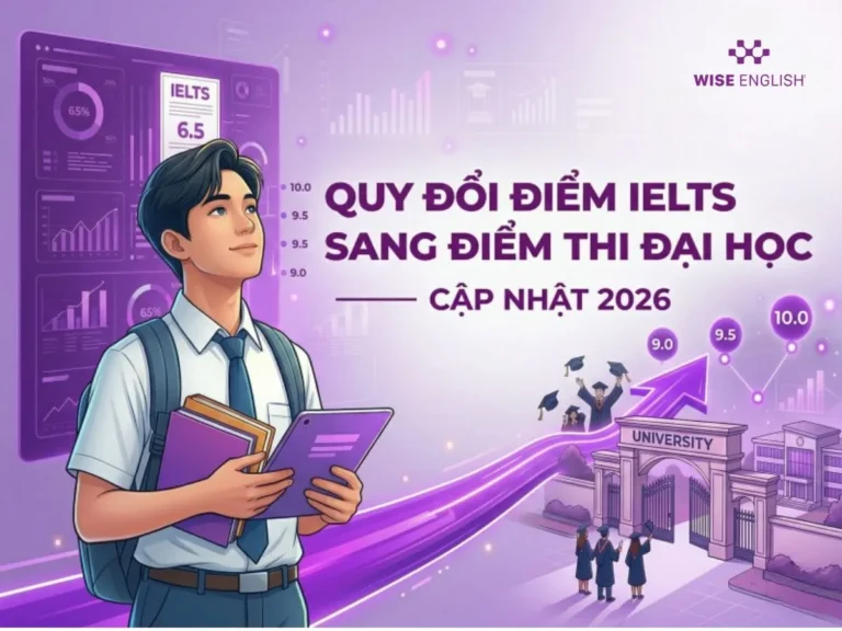 Quy đổi điểm IELTS sang điểm thi đại học