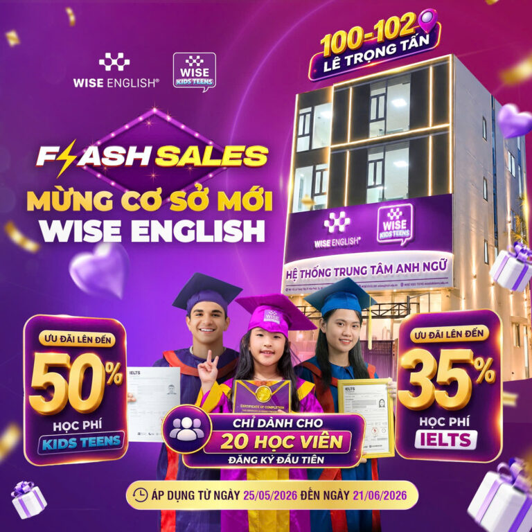 WISE English - 100-102 Lê Trọng Tấn
