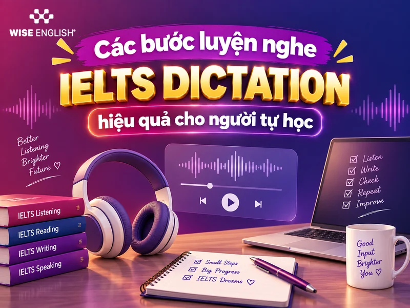 Các bước luyện nghe IELTS Dictation hiệu quả cho người tự học