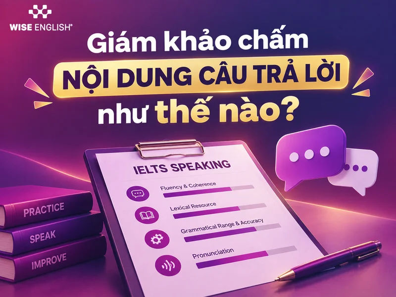 Giám khảo chấm nội dung câu trả lời như thế nào?