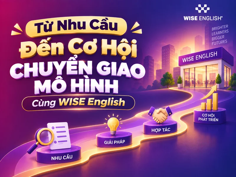 Từ Nhu Cầu Đến Cơ Hội Chuyển Giao Mô Hình Cùng WISE English